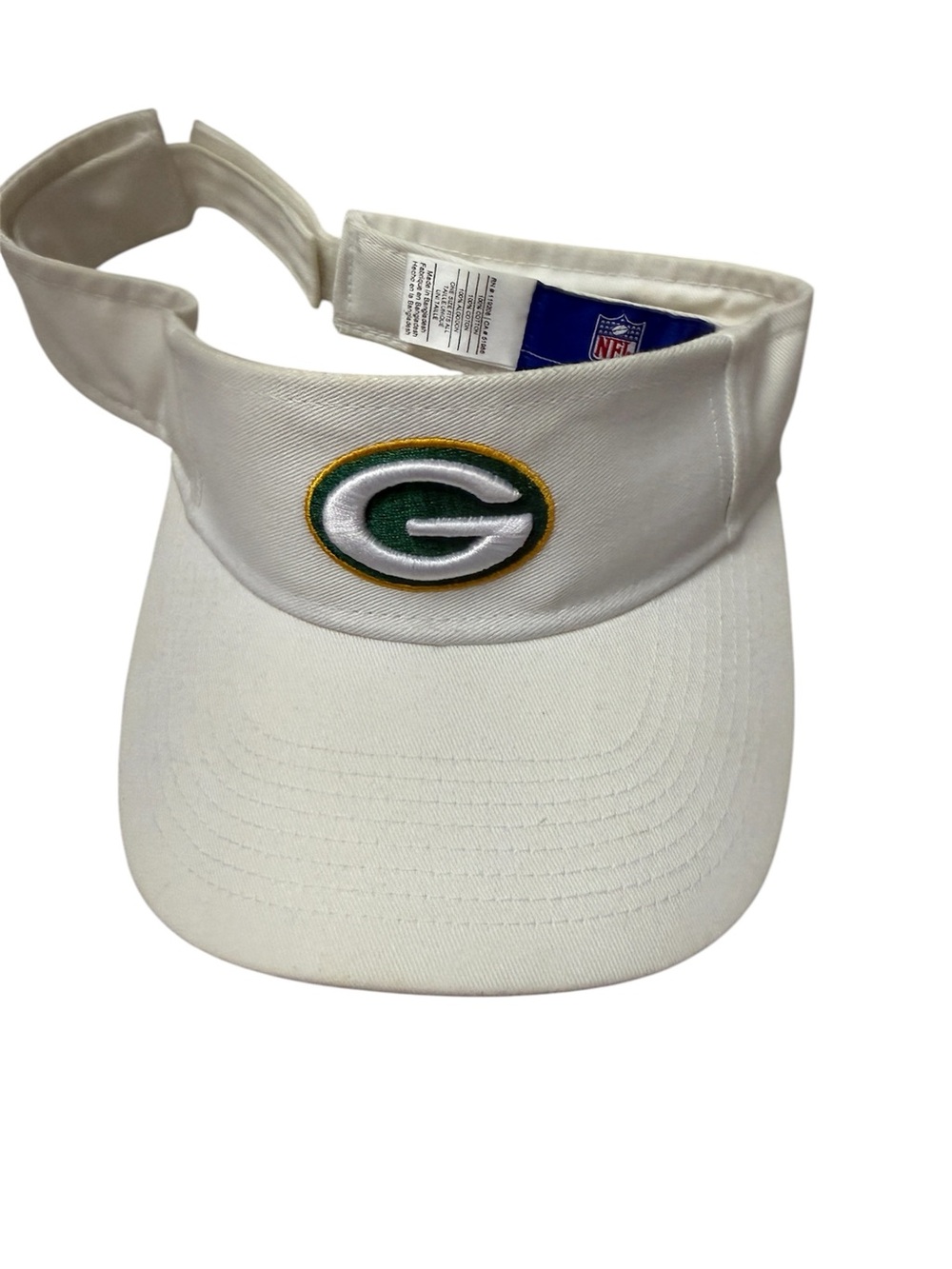 Green Bay Packers Visor NFL Reebok White Visor